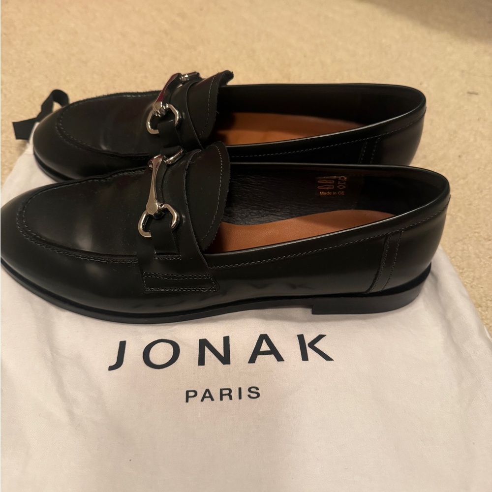 Jonak Paris Elegant Black Loafers